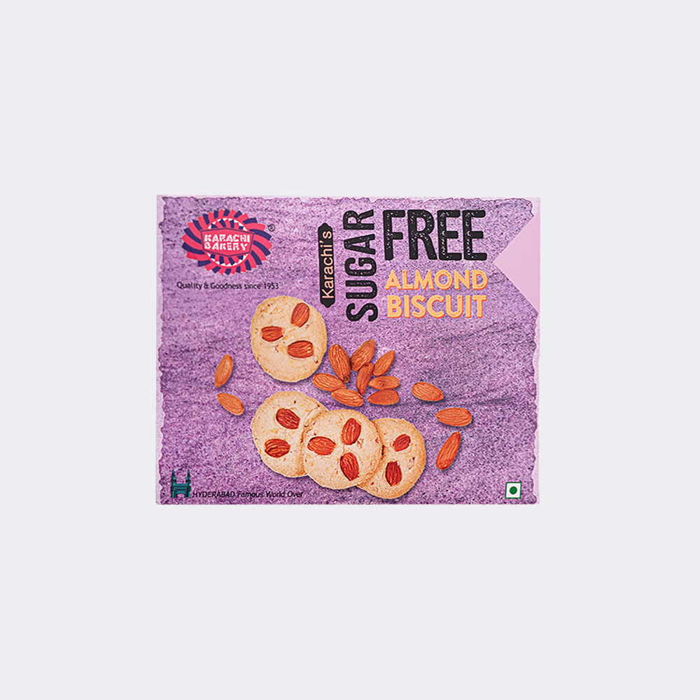 Karachi Sugarfree Almond Bis.