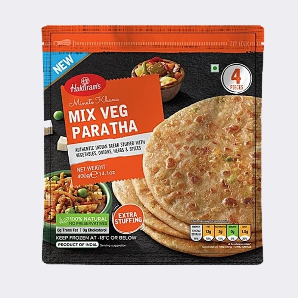 MIX VEG PARATHA (4 PC)