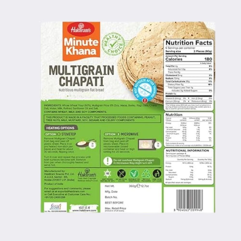 HALDIRAM MULTIGRAIN CHAPATI VALUE (900gm) - Image 2