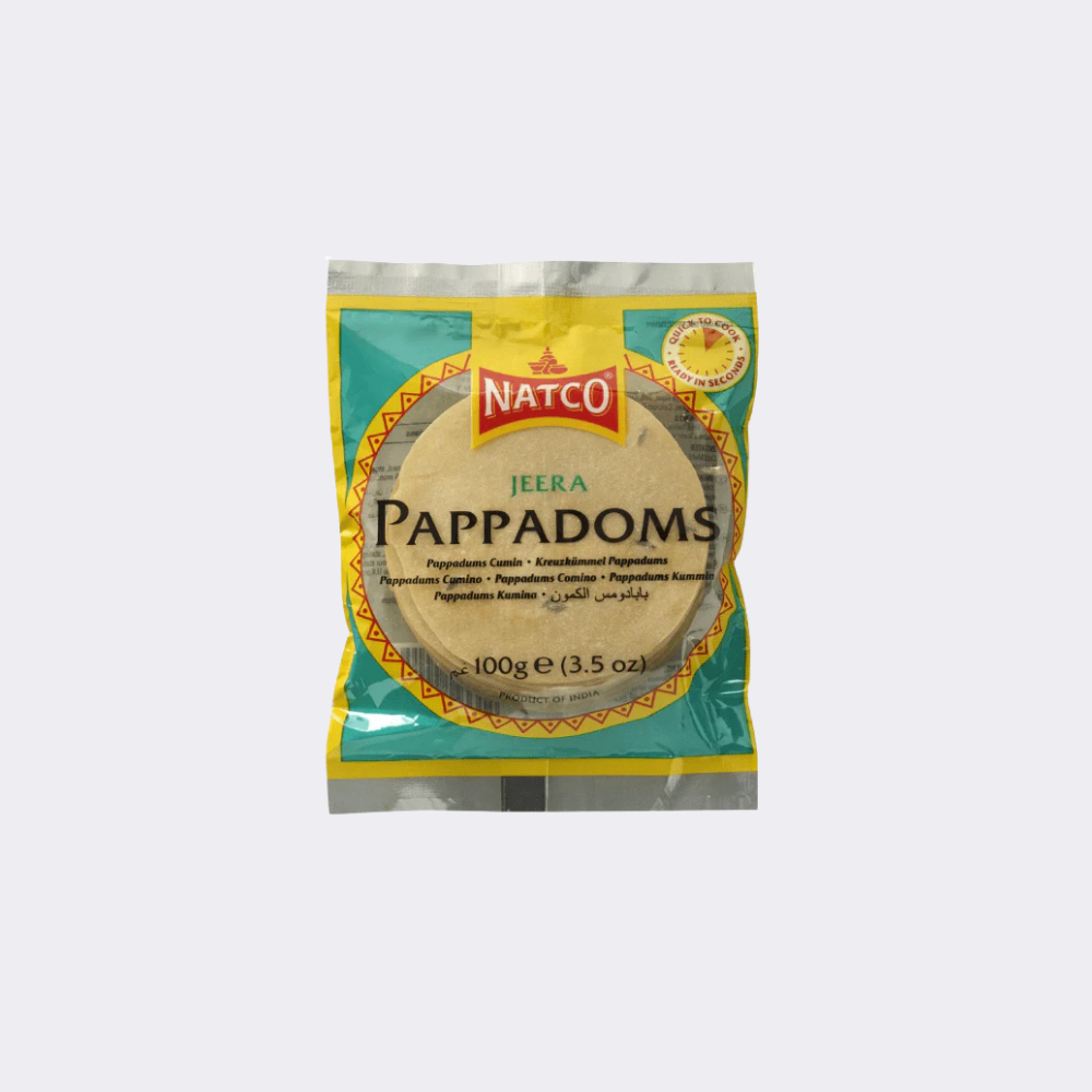Pappadoms Jeera 3 Inch Madras